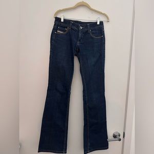 Diesel jeans low rise, bootcut, flare, blue
